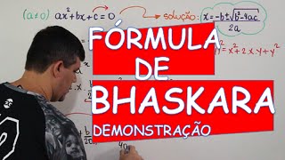 FÓRMULA DE BHASKARA  DEMONSTRAÇÃO [upl. by Narod]