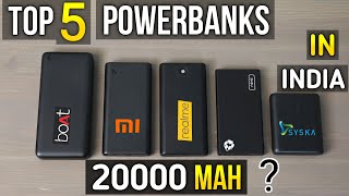 Top 5 best power bank 20000mah in india ⚡ best power bank 2021 🔥🔥 [upl. by Silloh716]