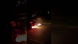 Nissan GTR Red devil flamesFollowWant red flames as in the videocar nissan fyp [upl. by Love]