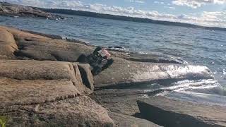 Just look at those ROCKS Capra crawling at Killbear Provincial Park 10 2024 [upl. by Timmy391]