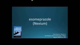 How to pronounce esomeprazole Nexium Memorizing Pharmacology Flashcard [upl. by Anselmo]