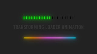 Simple CSS Animation Effects  CSS Transforming Loader [upl. by Gillmore]