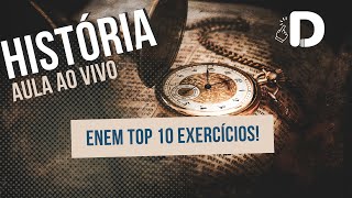 História Top 10 Exercícios do Enem para Revisão Aula ao vivo 2024 [upl. by Erdied865]