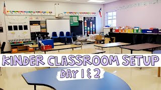 Small kindergarten classroom setup 2021  PART 1 bulletin boards wall visuals teacher corner [upl. by Beryl784]