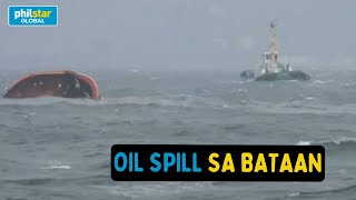 Philippines says tanker carrying 14 million litres of oil capsizes in Manila Bay [upl. by Obediah]