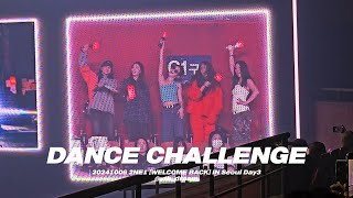 DANCE CHALLENGE full ver  2024 2NE1 CONCERT WELCOME BACK IN SEOUL DAY3 [upl. by Ecnedac]