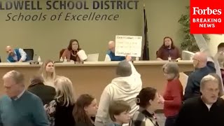 All Hell Breaks Loose At School Board Meeting When GOP Lawmaker Slams TransInclusive Bathroom Rules [upl. by Inavoy]