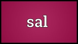 Sal Meaning [upl. by Moritz981]