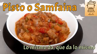 Cómo hacer Pisto o Samfaina receta aprovechamiento [upl. by Vannie107]