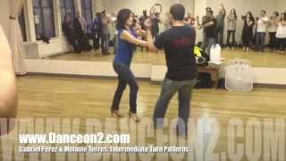 Gabriel Perez amp Melanie Torres Intermediate Turn Patterns [upl. by Cha]