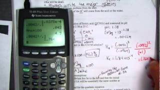 Calculating Ka and pH of weak acids [upl. by Swec]