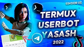 TIKTOKDA TREND BOLGAN USERBOT YASASH  TERMUX BILAN [upl. by Oirottiv]