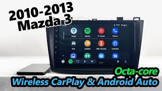 2021 Eonon Latest Octacore Android 10 20102013 Mazda 3 Car Stereo  Wireless CarPlayampAndroid Auto [upl. by Annabal202]