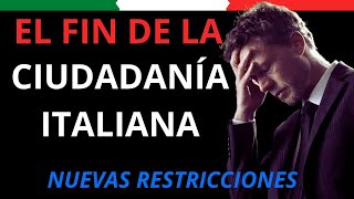 Nueva ley Ciudadania Italiana  La propuesta del Gobierno Italiano [upl. by Yrmac286]