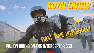 Motorcycle Riding wa First Time Pillion  Riding TwoUp on the Interceptor 650 [upl. by Eigram]