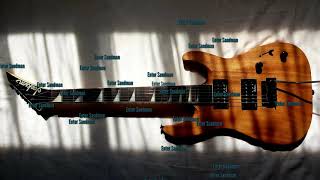 Metallica  Enter Sandman Guitar Solo Backing Track [upl. by Airitac853]