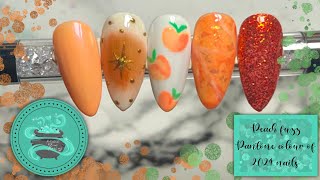 Peach nails  Pantone colour of 2024  aura nails no airbrush  chrome nails  opal nails 🍑♥️ [upl. by Lleira]