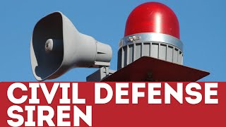 Disturbing Civil Defense Siren Sound  Prepare for the Apocalypse [upl. by Partan]