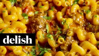 Cheesy Taco Pasta  Delish [upl. by Retlaw]