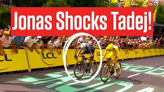 Jonas Vingegaard Shocks Himself In Winning Tour de France 2024 Stage 11 [upl. by Auohp544]