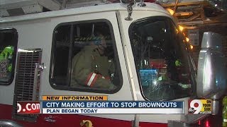 City of Cincinnati makes effort to put an end to firefighter brownouts [upl. by Enerehs803]