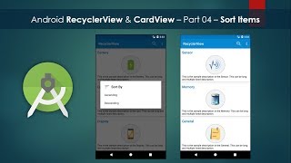 Android RecyclerView amp CardView – Part 04 – Sort Items [upl. by Corwun454]