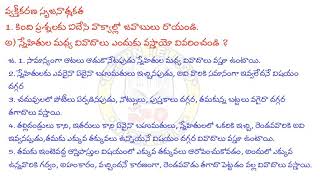 9th class Telugu lesson 7 notes question answers Chelimi [upl. by Aramenta]