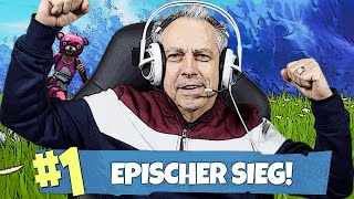 Erster Sieg bei Fortnite im Team mit Zuschauern  Senioren Zocken [upl. by Yhpos]