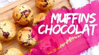 Recette Muffins Pépites Chocolat │PerfectHonesty [upl. by Nosyerg]