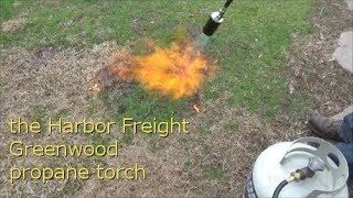 reviewing the Harbor Freight Greenwood propane torch [upl. by Uria]