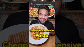 Rs 50 VS Rs 700 Pasta🍝  Cheap vs Expensive Pasta food pasta challenge trending shorts [upl. by Nyvar554]