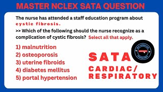 NCLEX PREP  Must Know SATA QUESTIONS RESPIRATORY amp CARDIAC [upl. by Beau]