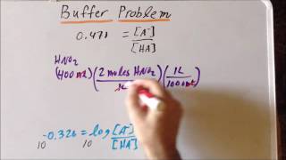 Nitrite  nitrous acid buffer problem [upl. by Nevaj]