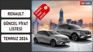 Renault  Temmuz 2024 Fiyat Listesi  Güncel Fiyatlar [upl. by Smoot]