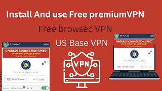 How To Install Browsec Free VPN  Use Browsec Free VPN Extension  Free Use premium VPNBrowsec VPN [upl. by Aihsilef]