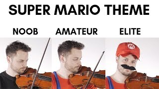 4 Levels Of Mario Music Noob to Elite [upl. by Yderf]