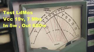 Testing HF LdMos 500w [upl. by Refanej962]