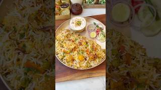 Special Veg Dum Biryani😍 shorts viralvideo vegbiryani [upl. by Elleina426]