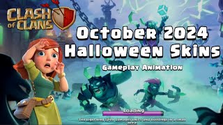 October 2024 Halloween Skins ● Clash of Clans coc clashofclans [upl. by Aenit]