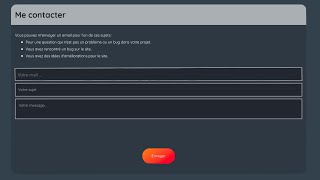 FAIRE UN FORMULAIRE DE CONTACT EN PHP Part 12 [upl. by Nalyad720]