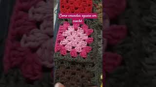 Como emendo os meus square croche crocheteira crochet passoapassodecroche [upl. by Zeeba]