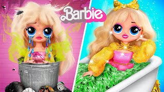 Barbie from Broke to Rich  34 DIYs for LOL Surprise [upl. by Norvil743]