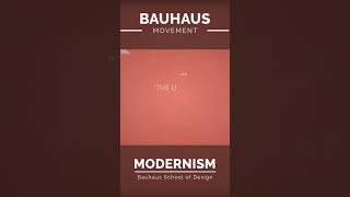 Bauhaus Movement [upl. by Aihsenek]