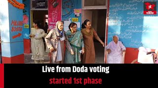 Live from Doda voting started 1st phase [upl. by Armando]