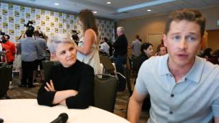 Once Upon A Times Ginnifer Goodwin and Josh Dallas Talk S5 and new Hair [upl. by Ddat478]