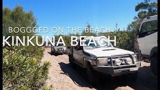 Beach camping at its best QLD  KINKUNA Beach in our Jayco Expanda Towed by our TJM GVM upgraded 79 [upl. by Nhguavoj]