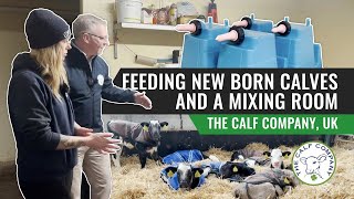 Feeding New Born Calves amp A Mixing Room – The Calf Company UK [upl. by Katie]