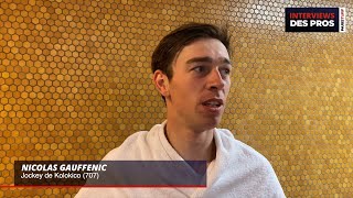 Nicolas Gauffenic jockey de Kolokico dans le Prix Ferdinand Dufaure le 19 mai 2024 à Auteuil [upl. by Brinna]