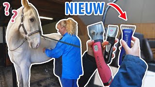 Drie paarden SCHEREN amp nieuwe scheermachine TESTEN [upl. by Presley]