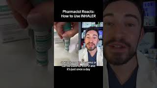 PROPER INHALER TECHNIQUE asthma copd inhaler pharmacist doctor doctorreacts shorts [upl. by Ysabel93]